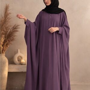 Butterfly Abaya Muslim prayer dress Islamic dress for women batwing abaya Purple